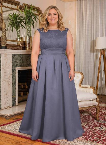 Elegant Lace Satin A-Line Mother Of The Bride Dresses, product image 14