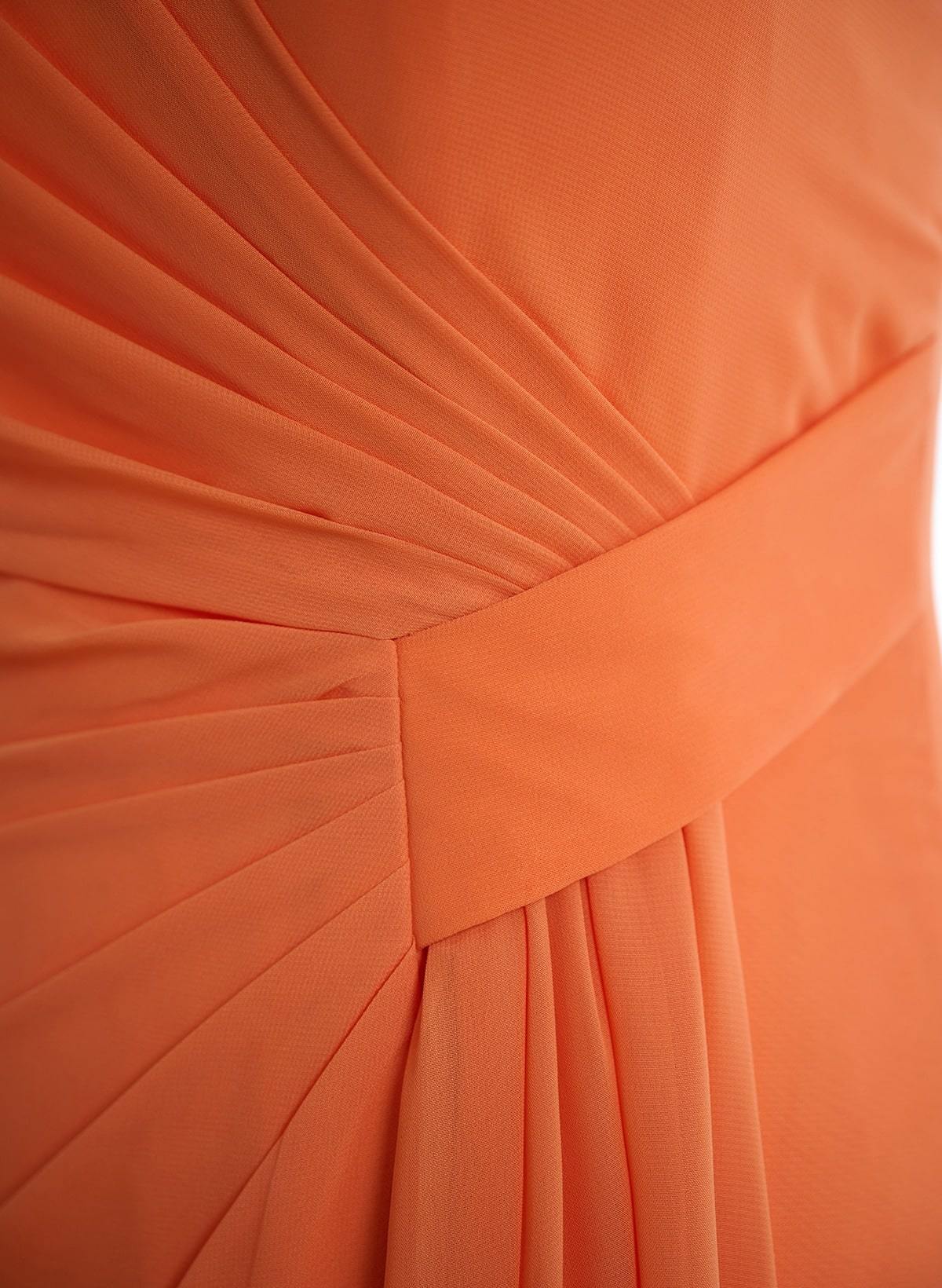 Flattering A-Line One-Shoulder Chiffon Bridesmaid With Split Front, product image 42