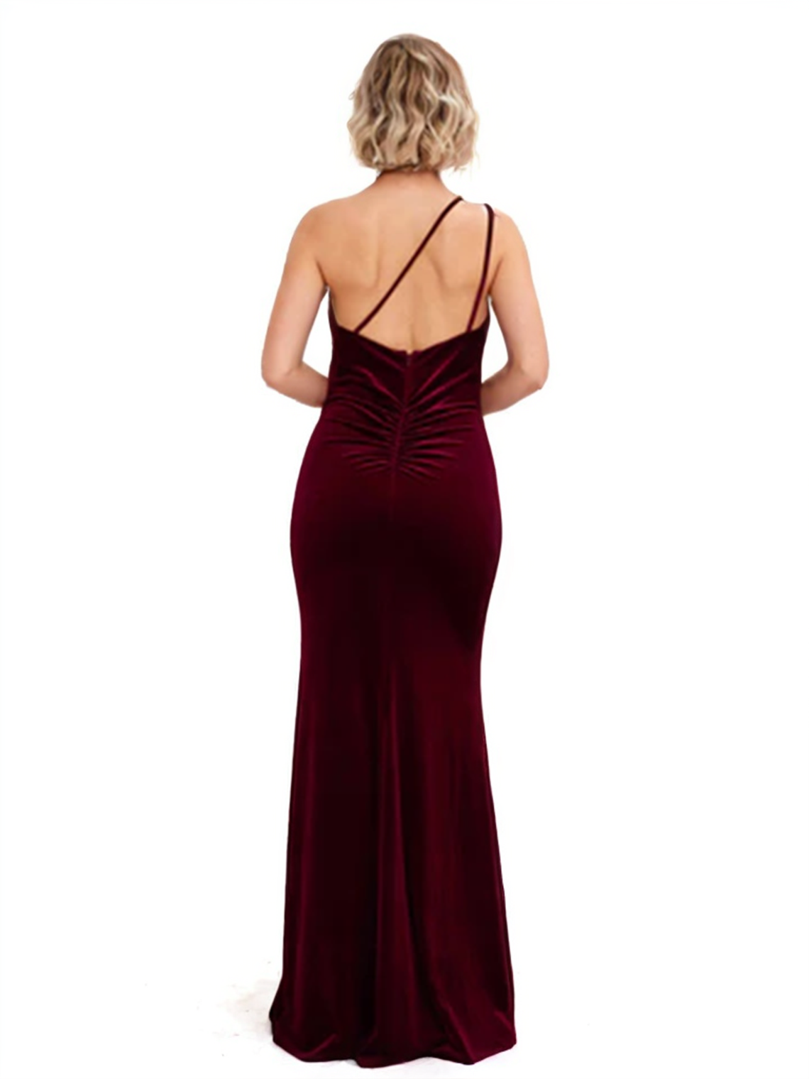 Trumpet/Mermaid One Shoulder Floor-Length Bridesmaid Dress