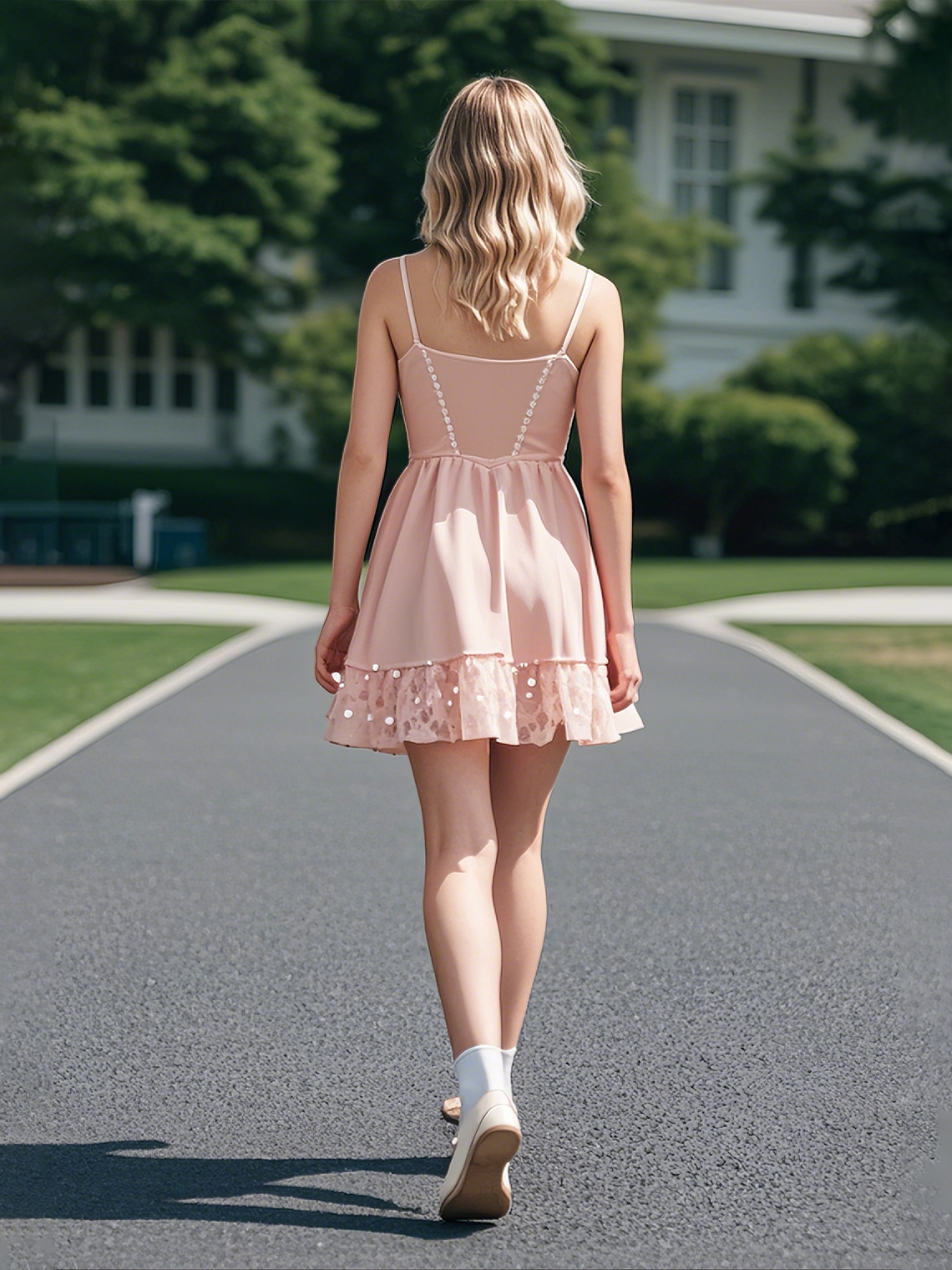 A-Line/Princess Elegant Homecoming Dress Short/Mini with Sequin