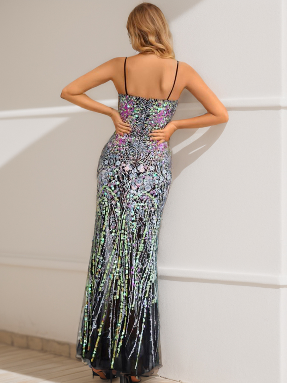 Mermaid/Trumpet Prom Dress Floor Length Sleeveless Evening Dress