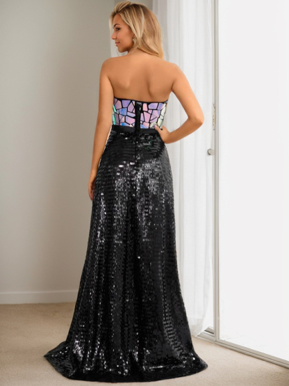 Dress A-Line/Princess Formal Prom Evening Dress Floor Length Sleeveless
