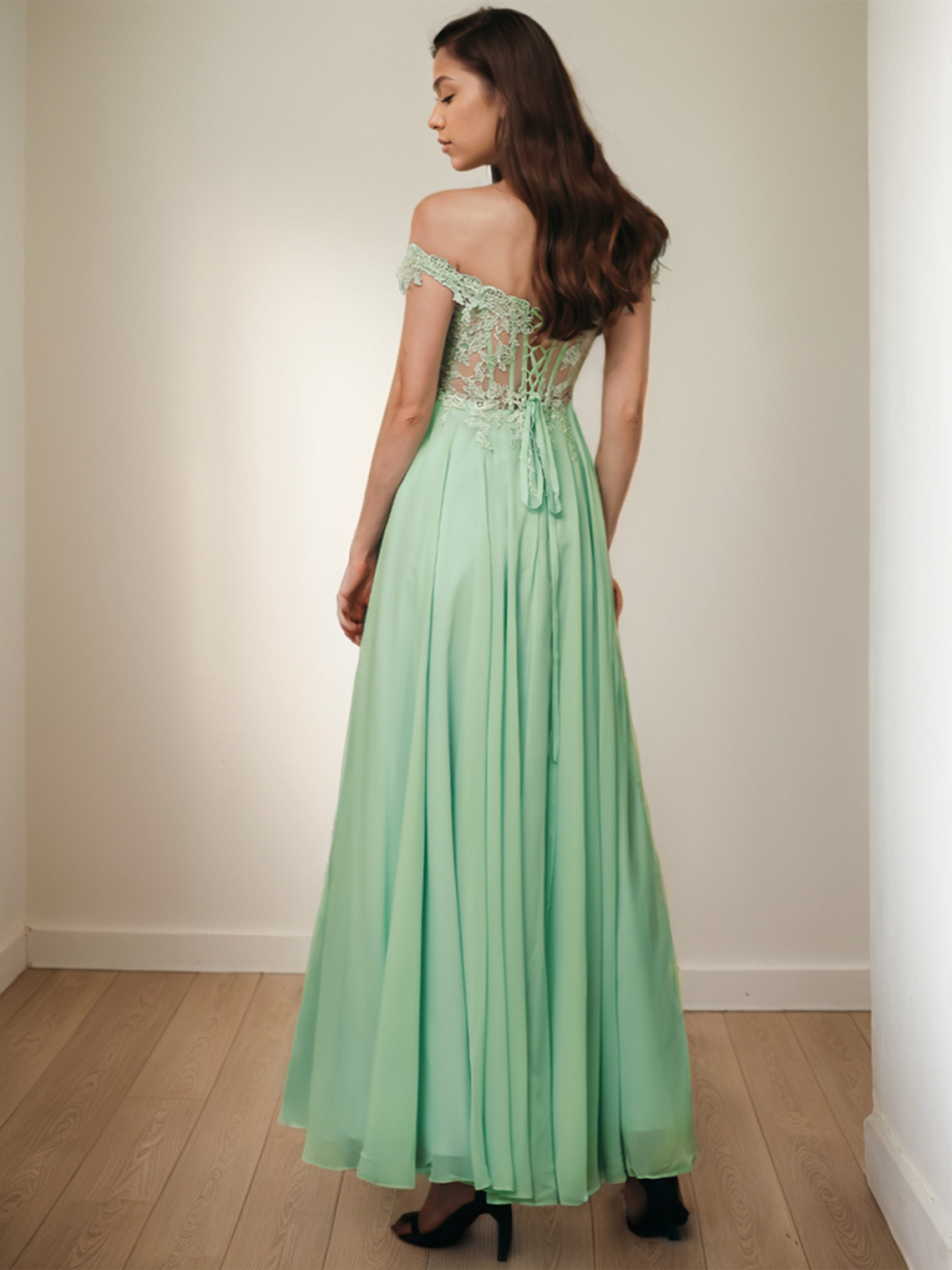 A-Line Prom Gown Wedding Party Formal Evening Dress Floor Length