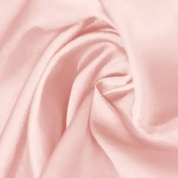 Blushing Pink Elastic Satin By The 1/2 Yard