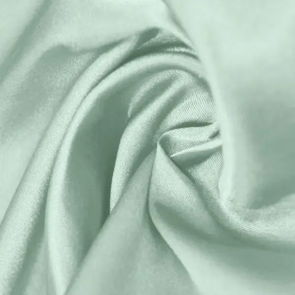 Mint Green Elastic Satin By The 1/2 Yard