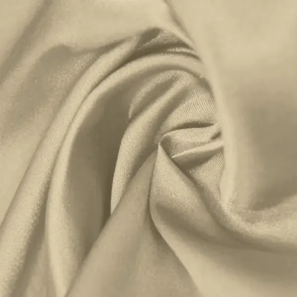 Taupe Elastic Satin By The 1/2 Yard