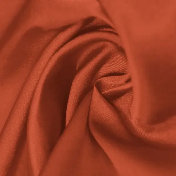 Terracotta Elastic Satin By The 1/2 Yard