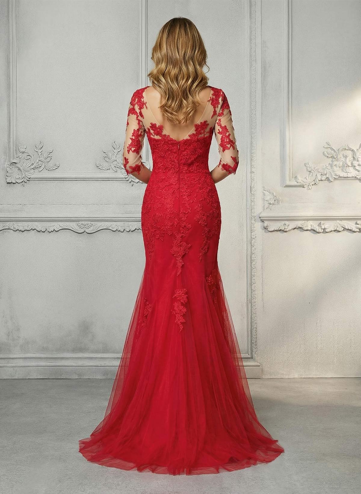 Luxury Elegant Lace Mermaid Mother Of The Bride Dresses