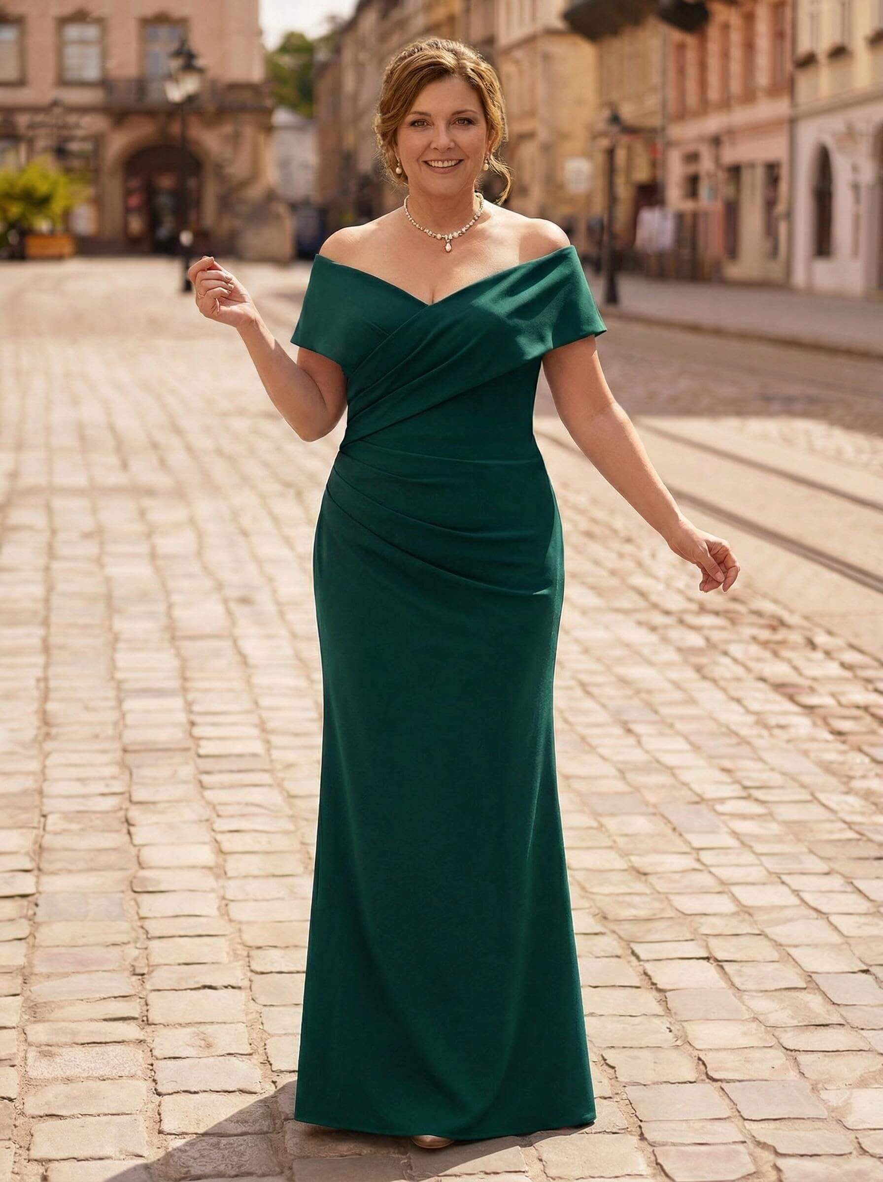Trumpet/Mermaid Floor-Length Elastic Satin(Slight Stretch) Mother Of The Bride Dresses, product image 30