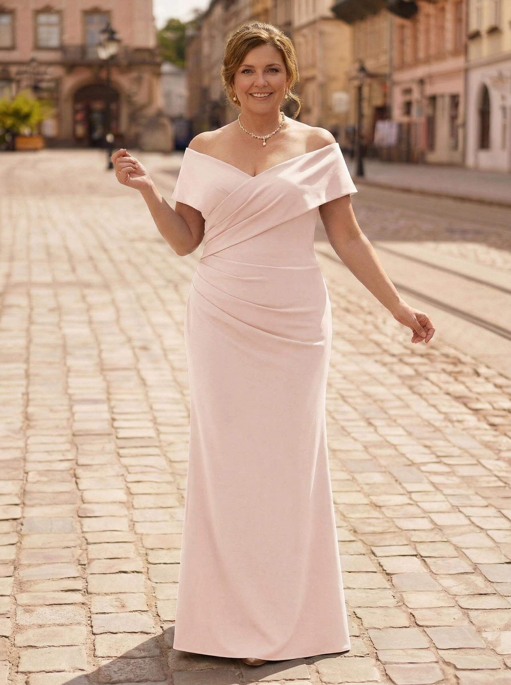 Trumpet/Mermaid Floor-Length Elastic Satin(Slight Stretch) Mother Of The Bride Dresses, product image 19