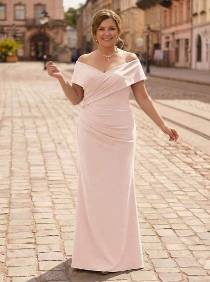 Trumpet/Mermaid Floor-Length Elastic Satin(Slight Stretch) Mother Of The Bride Dresses, product image 19