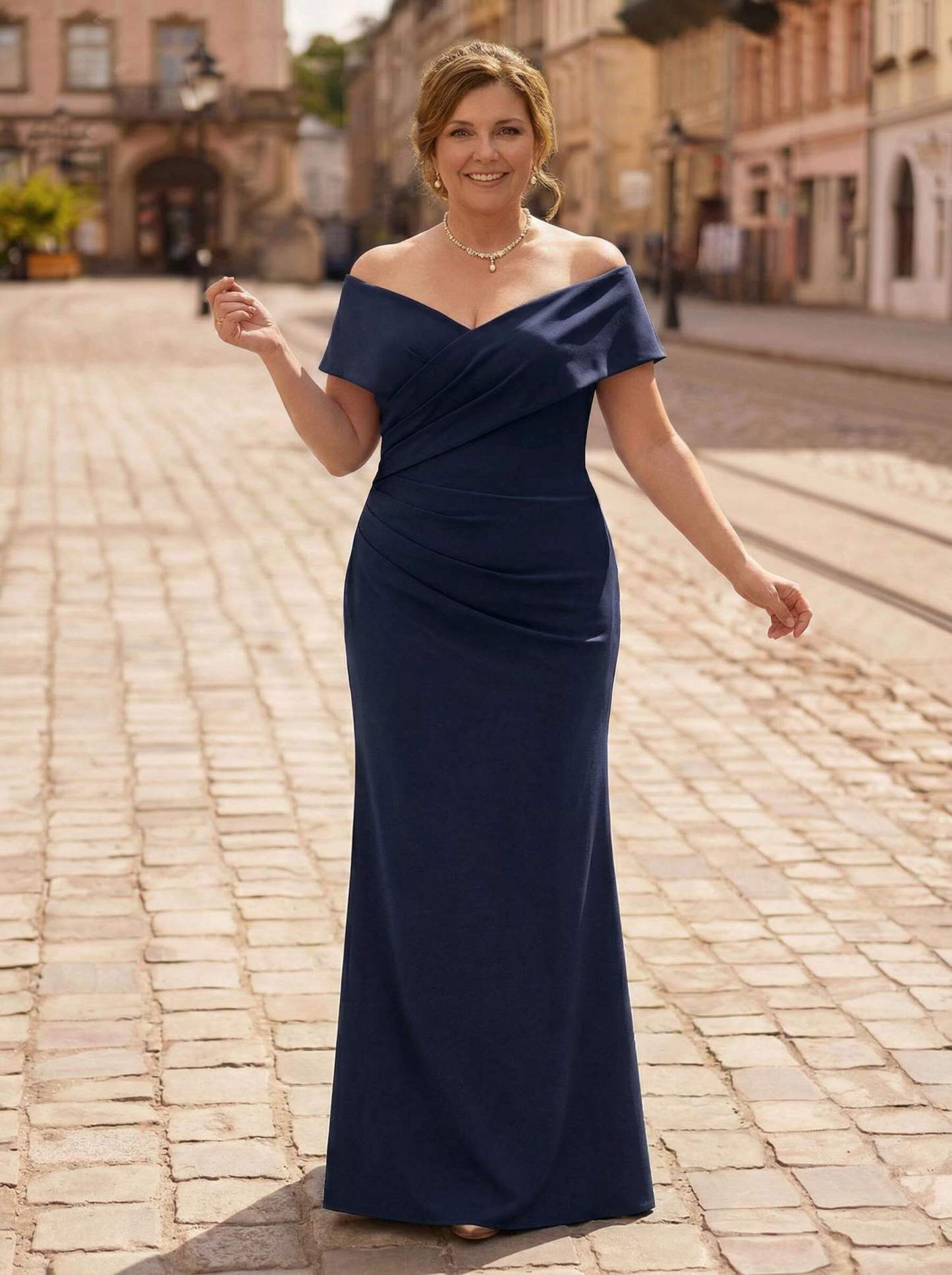 Trumpet/Mermaid Floor-Length Elastic Satin(Slight Stretch) Mother Of The Bride Dresses, product image 7