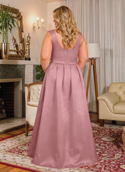 Elegant Lace Satin A-Line Mother Of The Bride Dresses, product image 39