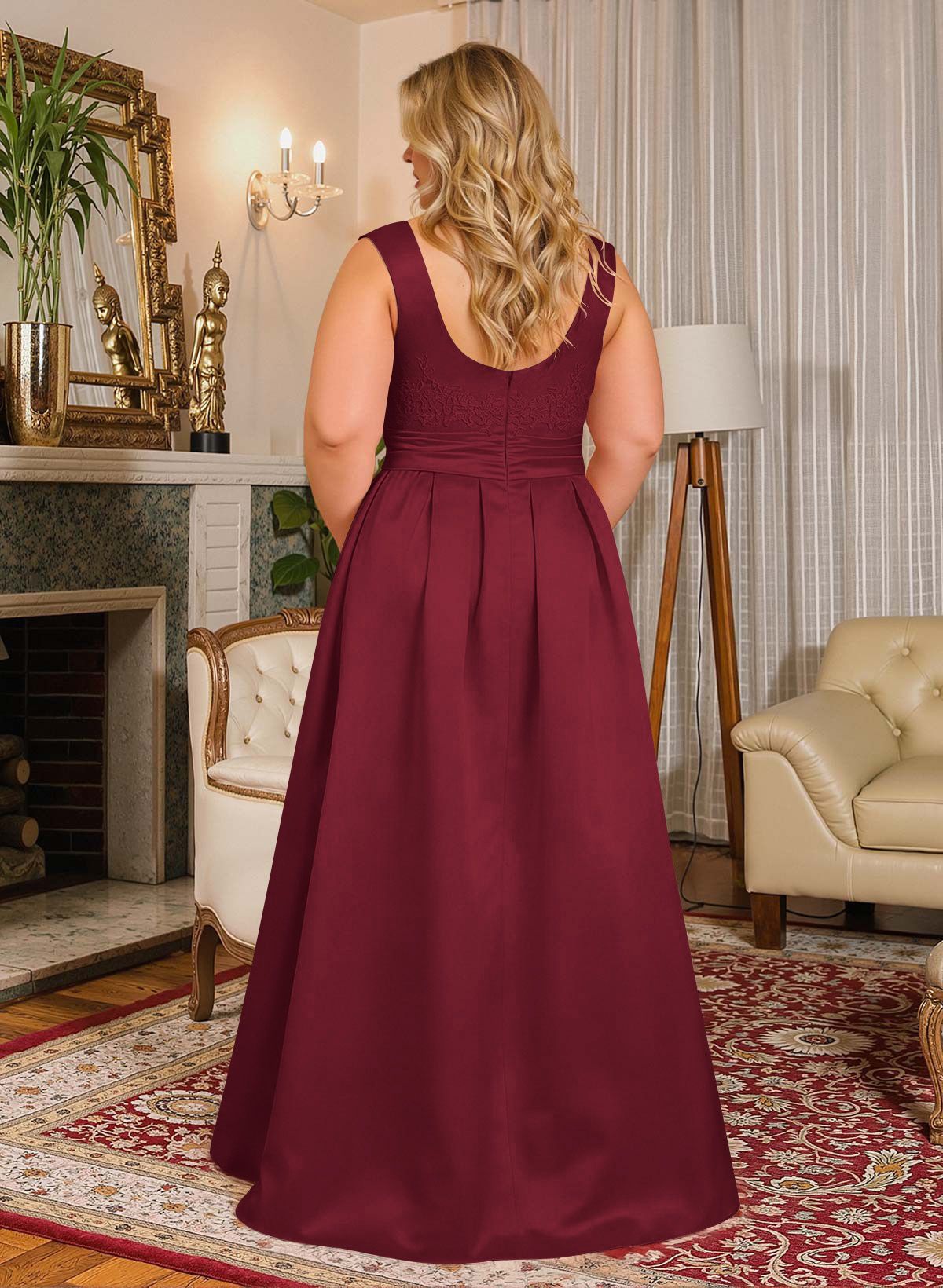 Elegant Lace Satin A-Line Mother Of The Bride Dresses, product image 51