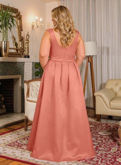 Elegant Lace Satin A-Line Mother Of The Bride Dresses, product image 43