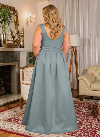 Elegant Lace Satin A-Line Mother Of The Bride Dresses, product image 17