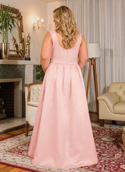 Elegant Lace Satin A-Line Mother Of The Bride Dresses, product image 37