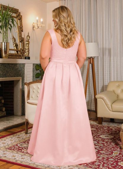 Elegant Lace Satin A-Line Mother Of The Bride Dresses, product image 41