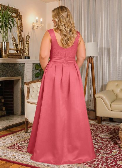 Elegant Lace Satin A-Line Mother Of The Bride Dresses, product image 61