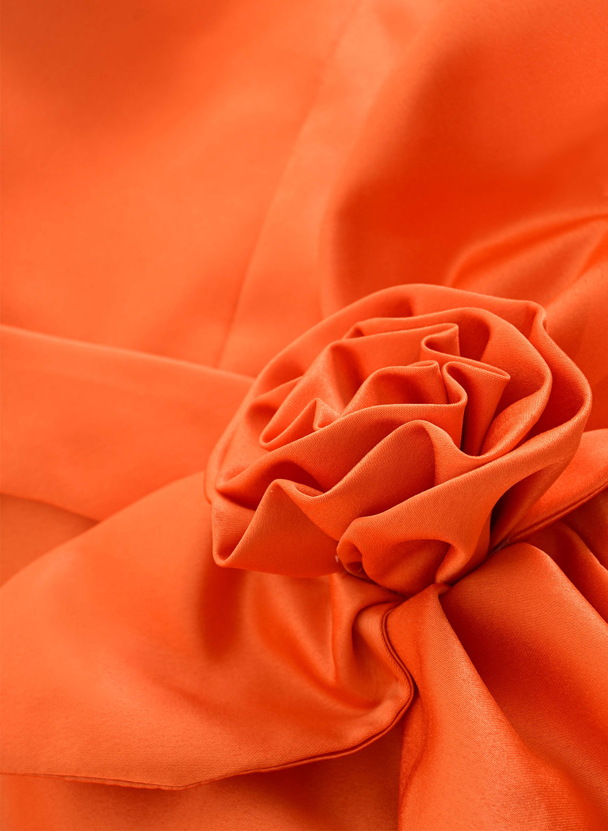 Classic V-Neck Short Sleeves Flower(s) A-Line Ankle-Length Satin Bridesmaid Dresses With Pockets, product image 6