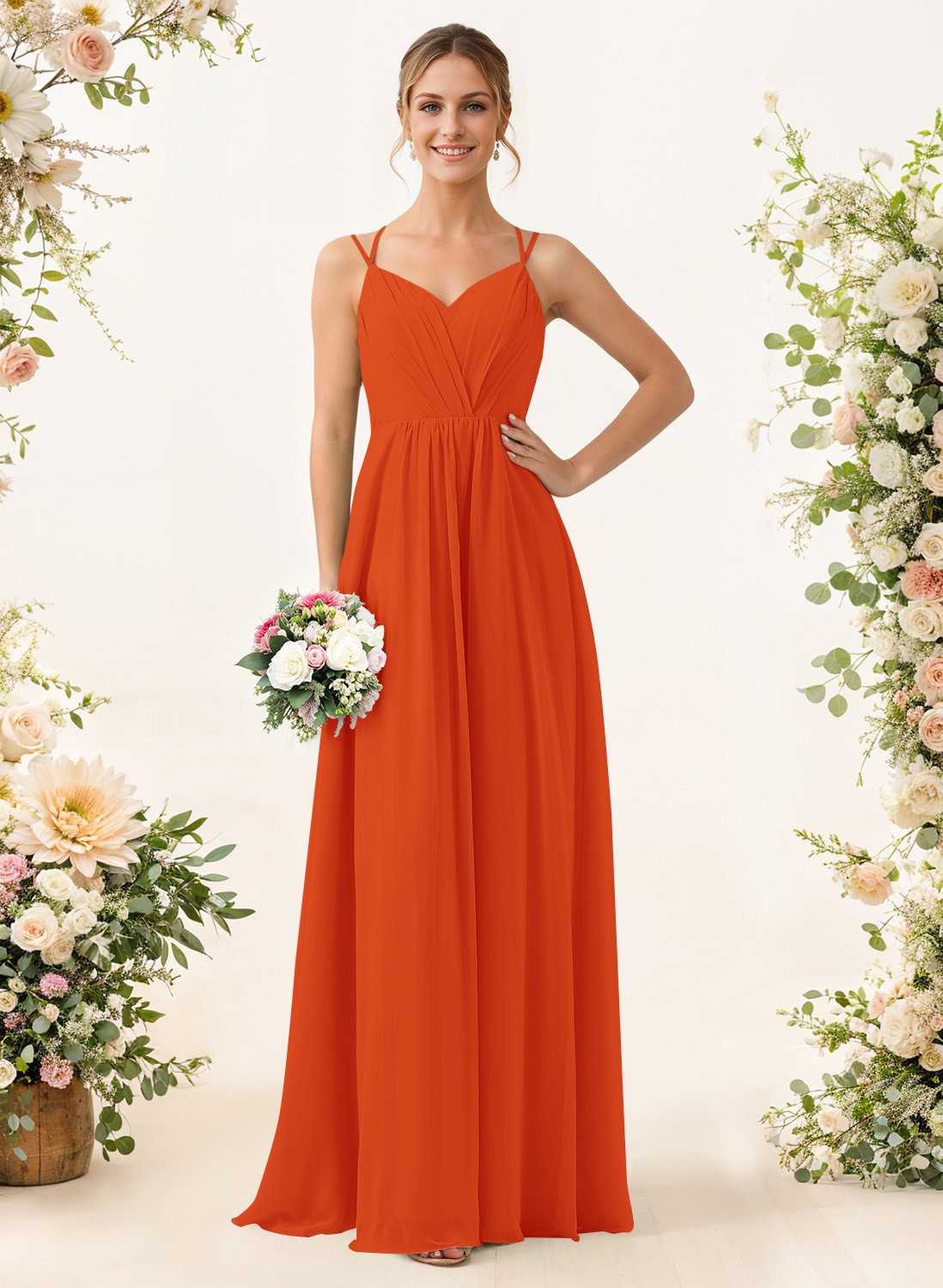 Lace Spaghetti Straps Convertible Bridesmaid Dresses (3 Styles To Wear), product image 188