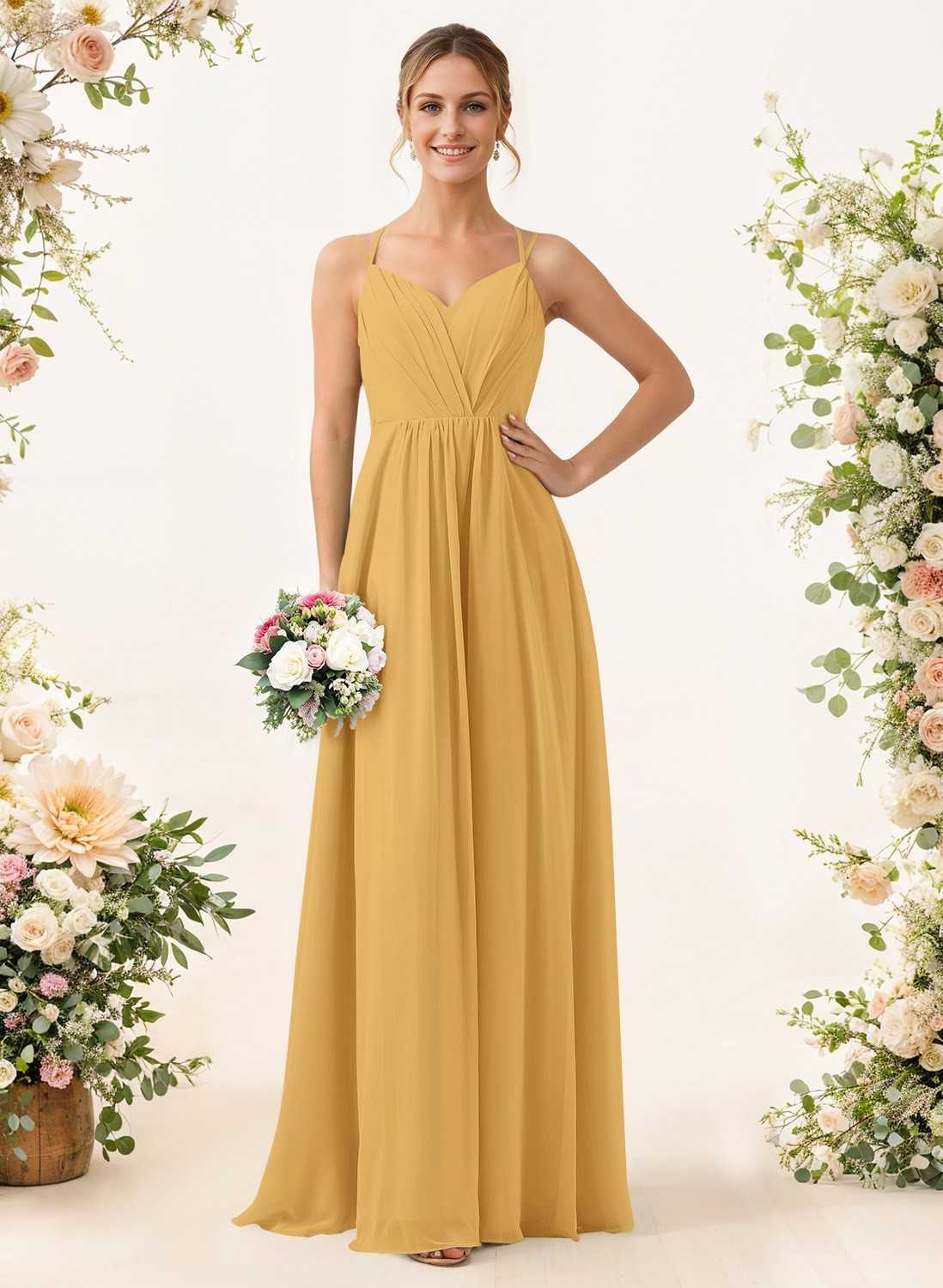 Lace Spaghetti Straps Convertible Bridesmaid Dresses (3 Styles To Wear), product image 155