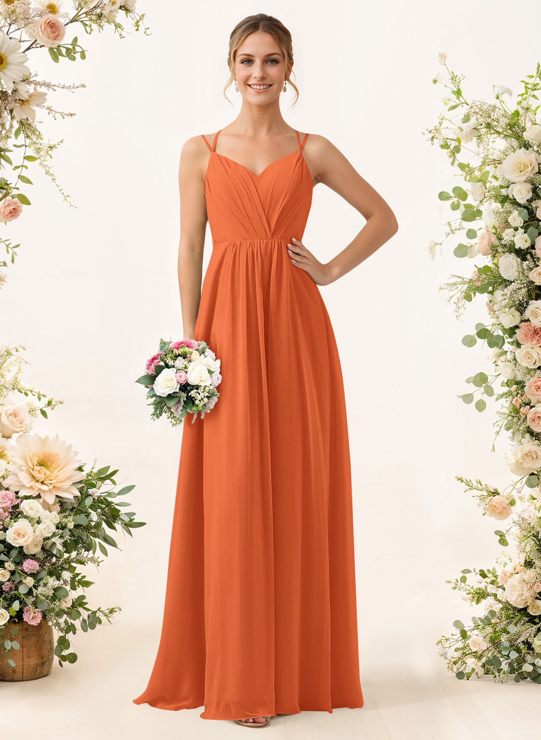 Lace Spaghetti Straps Convertible Bridesmaid Dresses (3 Styles To Wear), product image 158