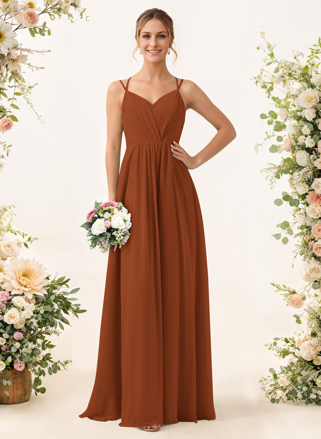 Lace Spaghetti Straps Convertible Bridesmaid Dresses (3 Styles To Wear), product image 203