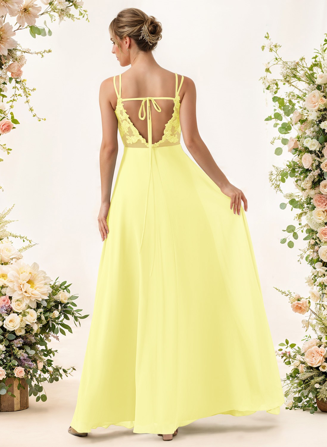 Lace Spaghetti Straps Convertible Bridesmaid Dresses (3 Styles To Wear), product image 153
