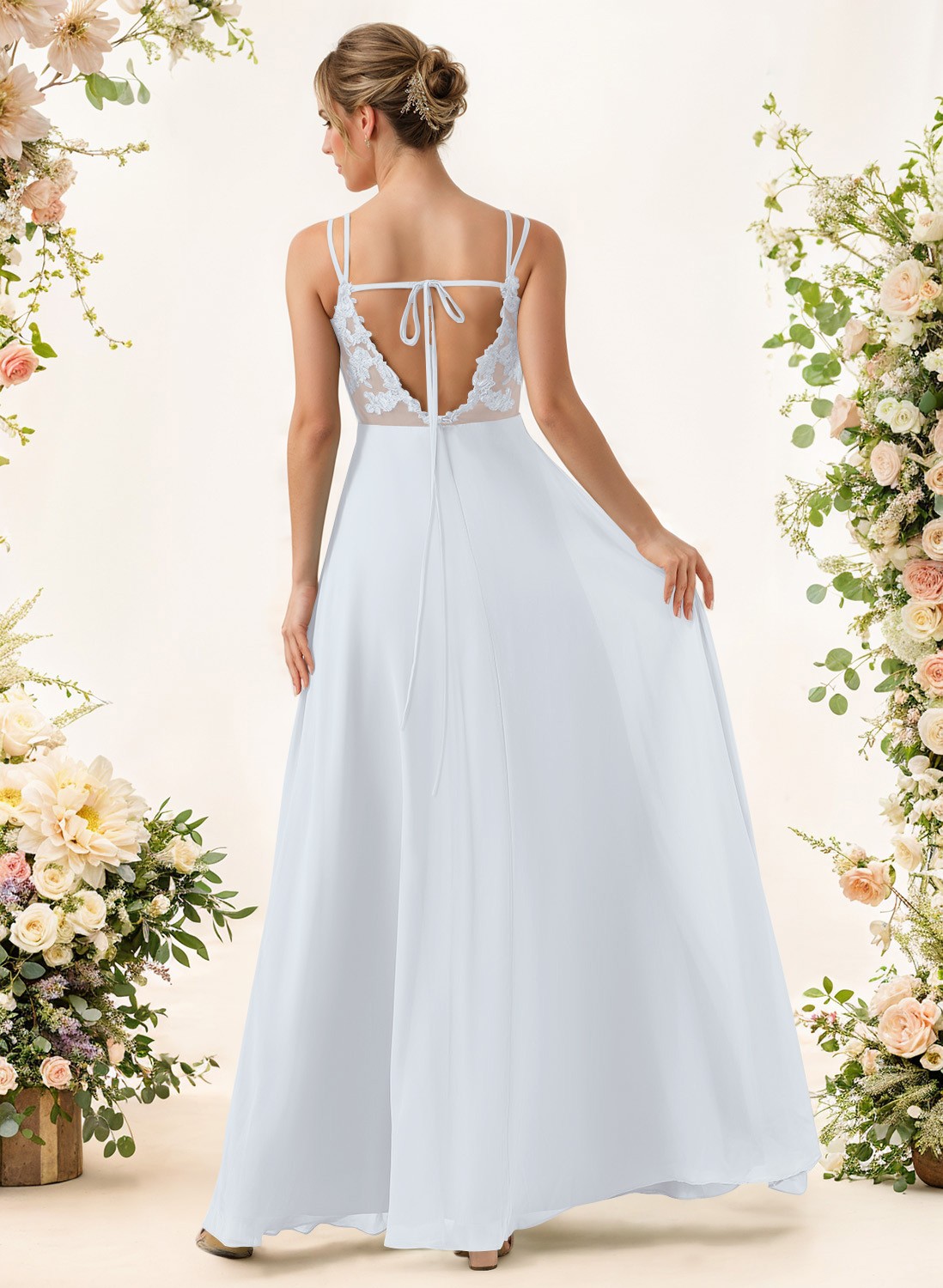 Lace Spaghetti Straps Convertible Bridesmaid Dresses (3 Styles To Wear), product image 171