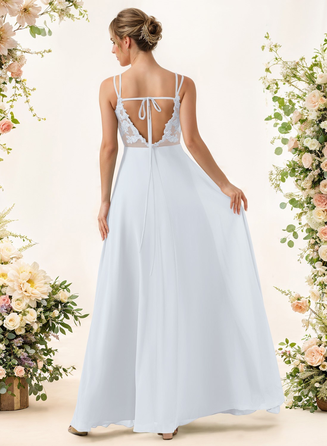 Lace Spaghetti Straps Convertible Bridesmaid Dresses (3 Styles To Wear), product image 171