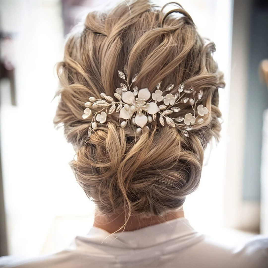 Floral Hair Comb Bridal Headpiece