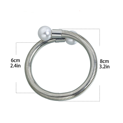 Retro Pearl Bracelet With Double Beads Cuff Bracelets