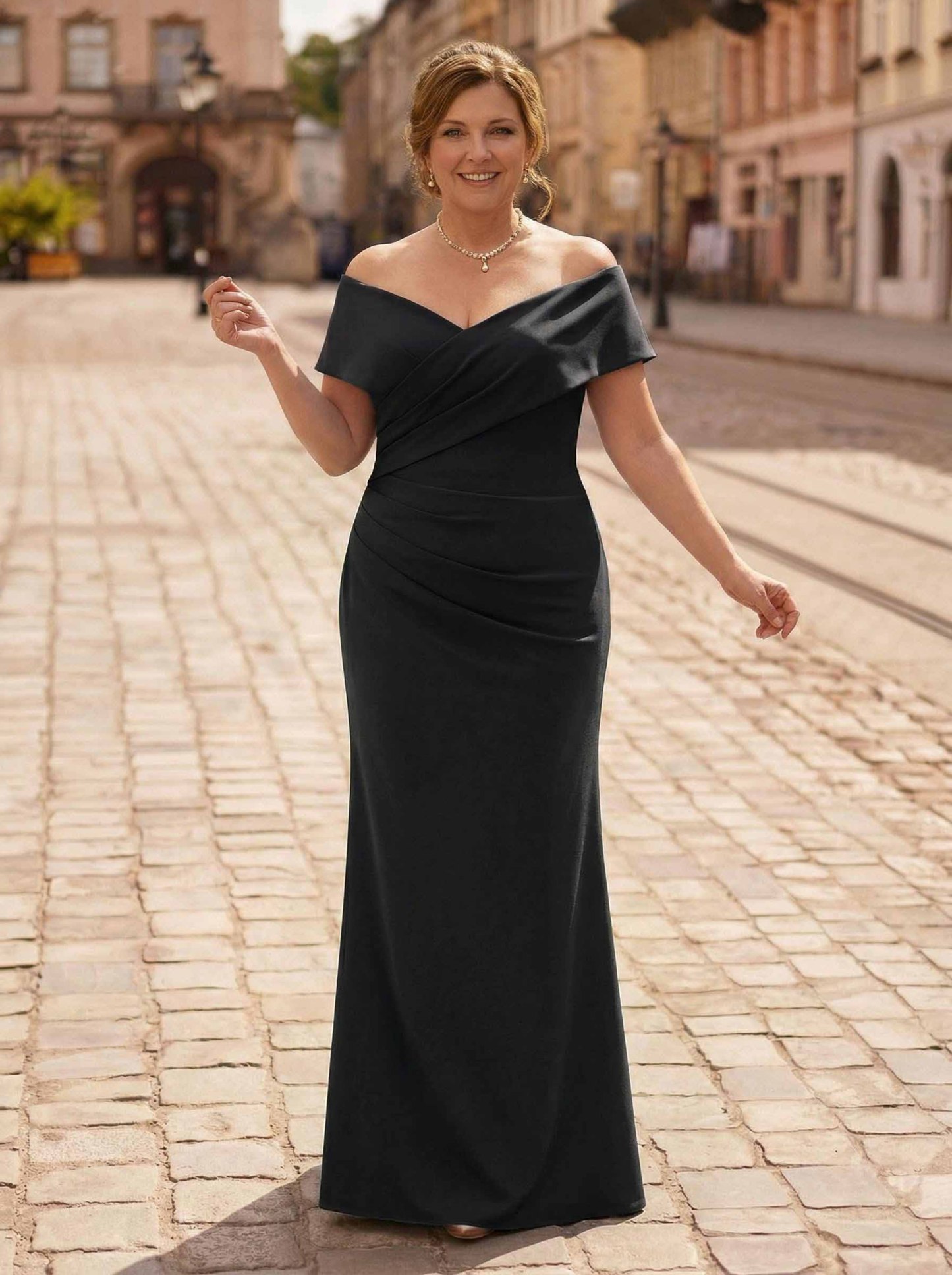 Trumpet/Mermaid Floor-Length Elastic Satin(Slight Stretch) Mother Of The Bride Dresses, product image 4
