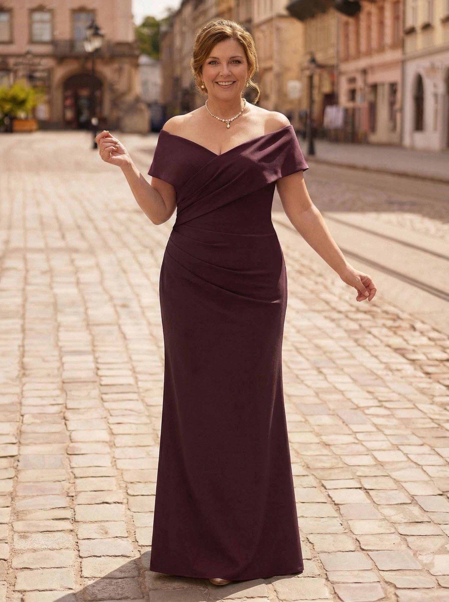 Trumpet/Mermaid Floor-Length Elastic Satin(Slight Stretch) Mother Of The Bride Dresses, product image 27