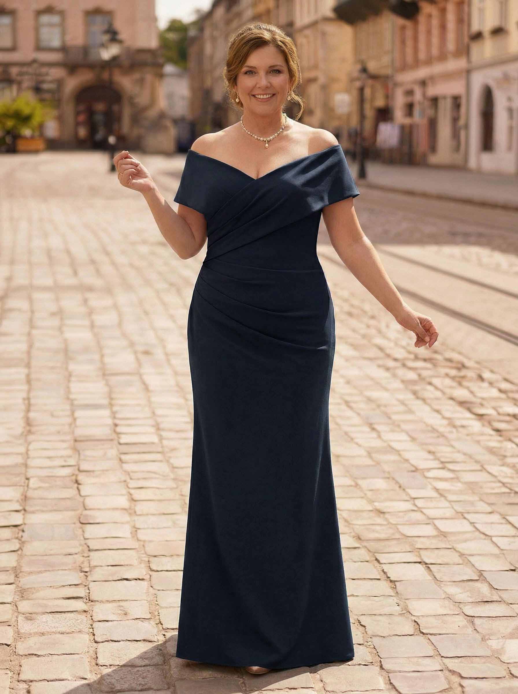 Trumpet/Mermaid Floor-Length Elastic Satin(Slight Stretch) Mother Of The Bride Dresses, product image 6