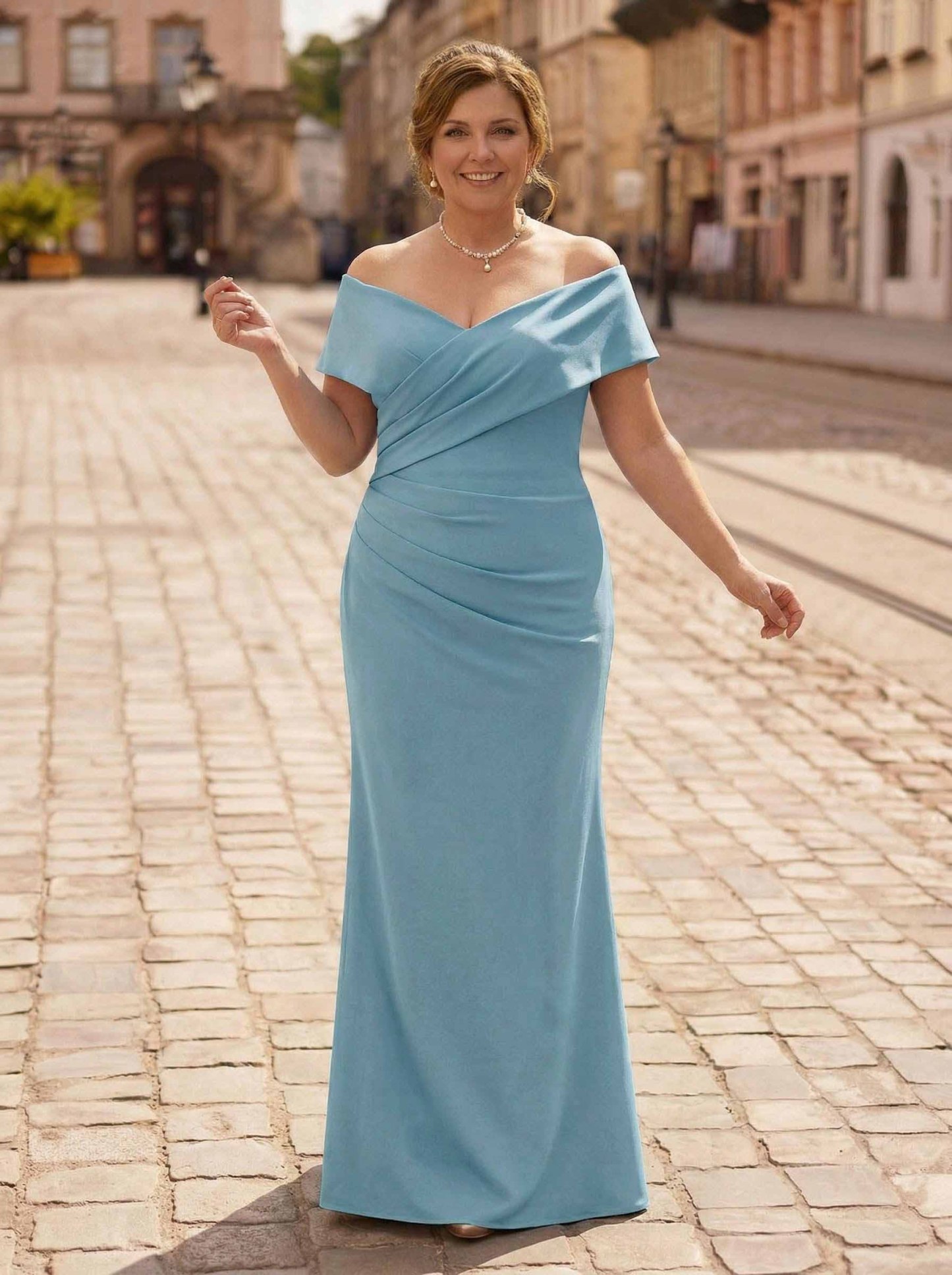Trumpet/Mermaid Floor-Length Elastic Satin(Slight Stretch) Mother Of The Bride Dresses, product image 14