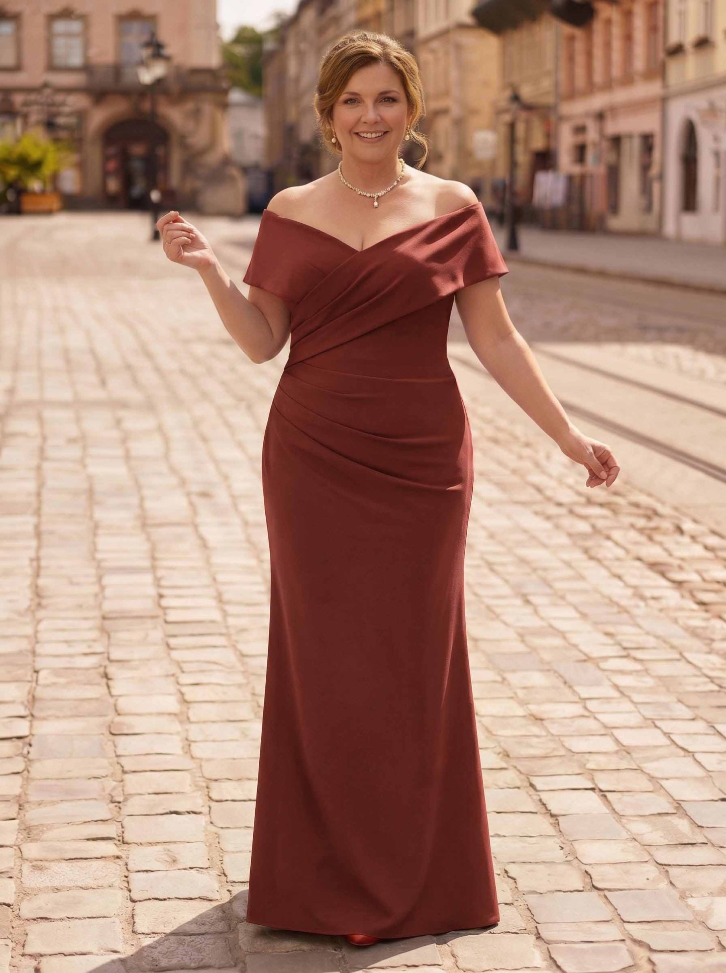 Trumpet/Mermaid Floor-Length Elastic Satin(Slight Stretch) Mother Of The Bride Dresses, product image 28