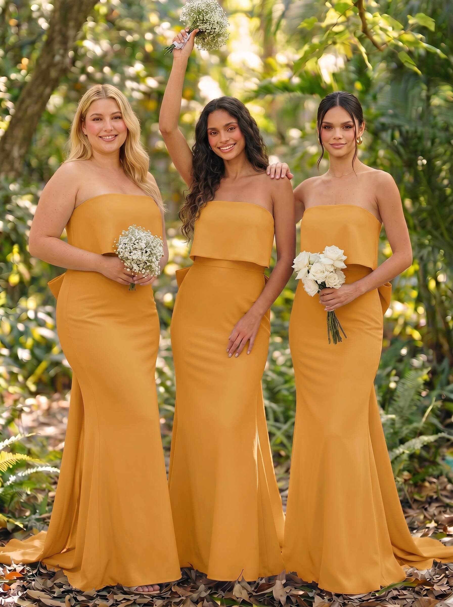 Open Back Strapless Sheath/Column Bridesmaid Dresses With Bow, product image 101