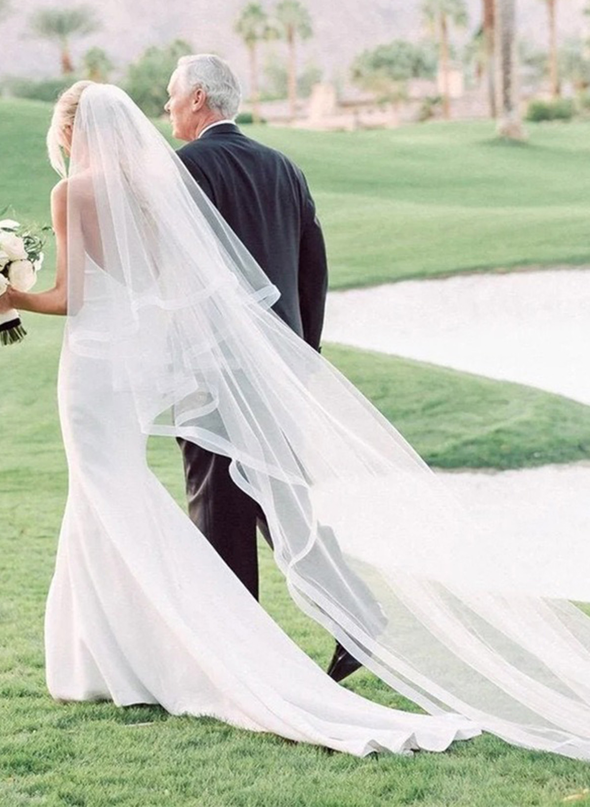 Two-Tier Tulle Cathedral Bridal Veils