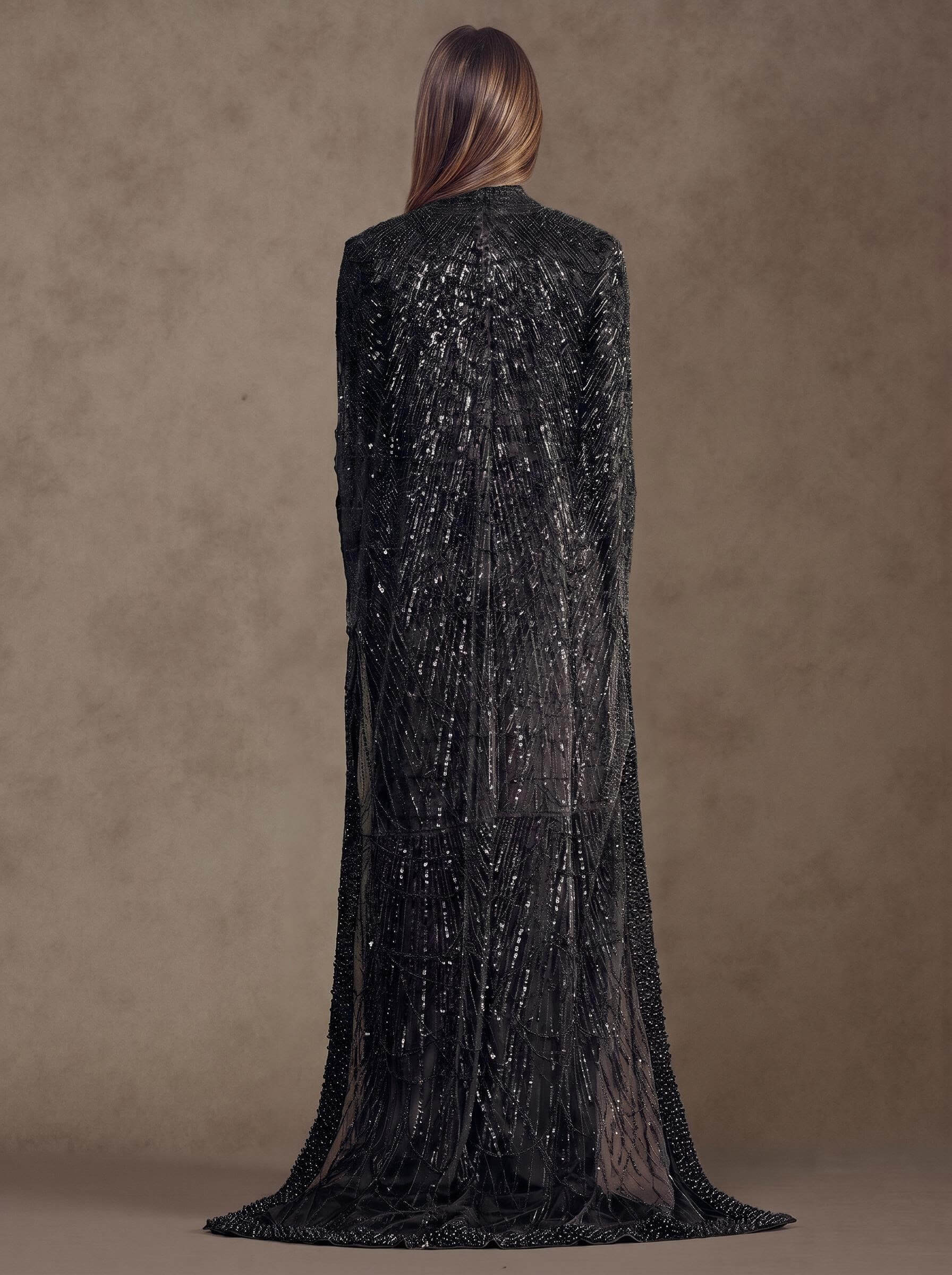 Sheath Column High Neck Long Sleeves Sweep Train Lace Satin Tulle Mother Of The Bride Dresses