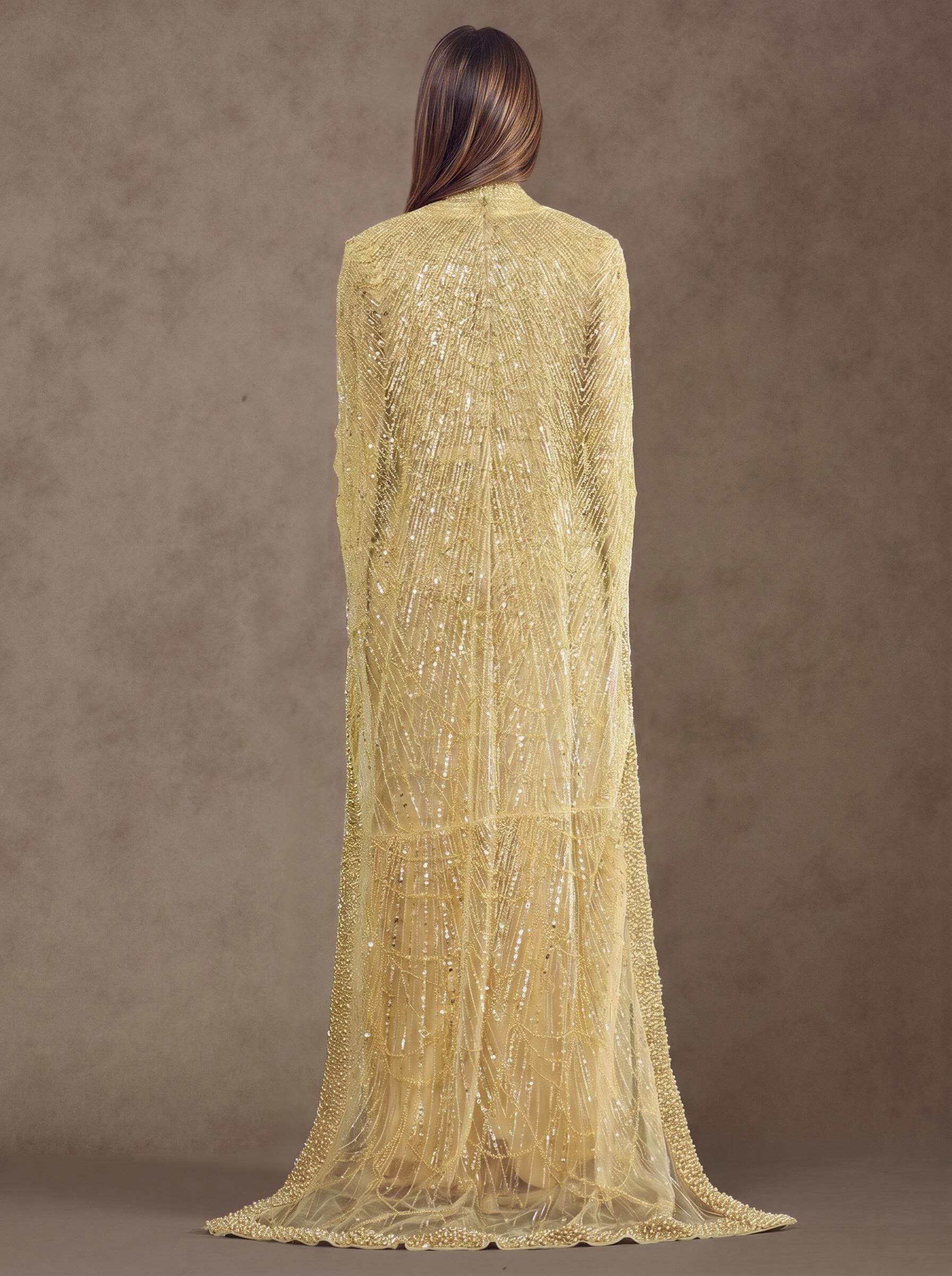 Sheath Column High Neck Long Sleeves Sweep Train Lace Satin Tulle Mother Of The Bride Dresses