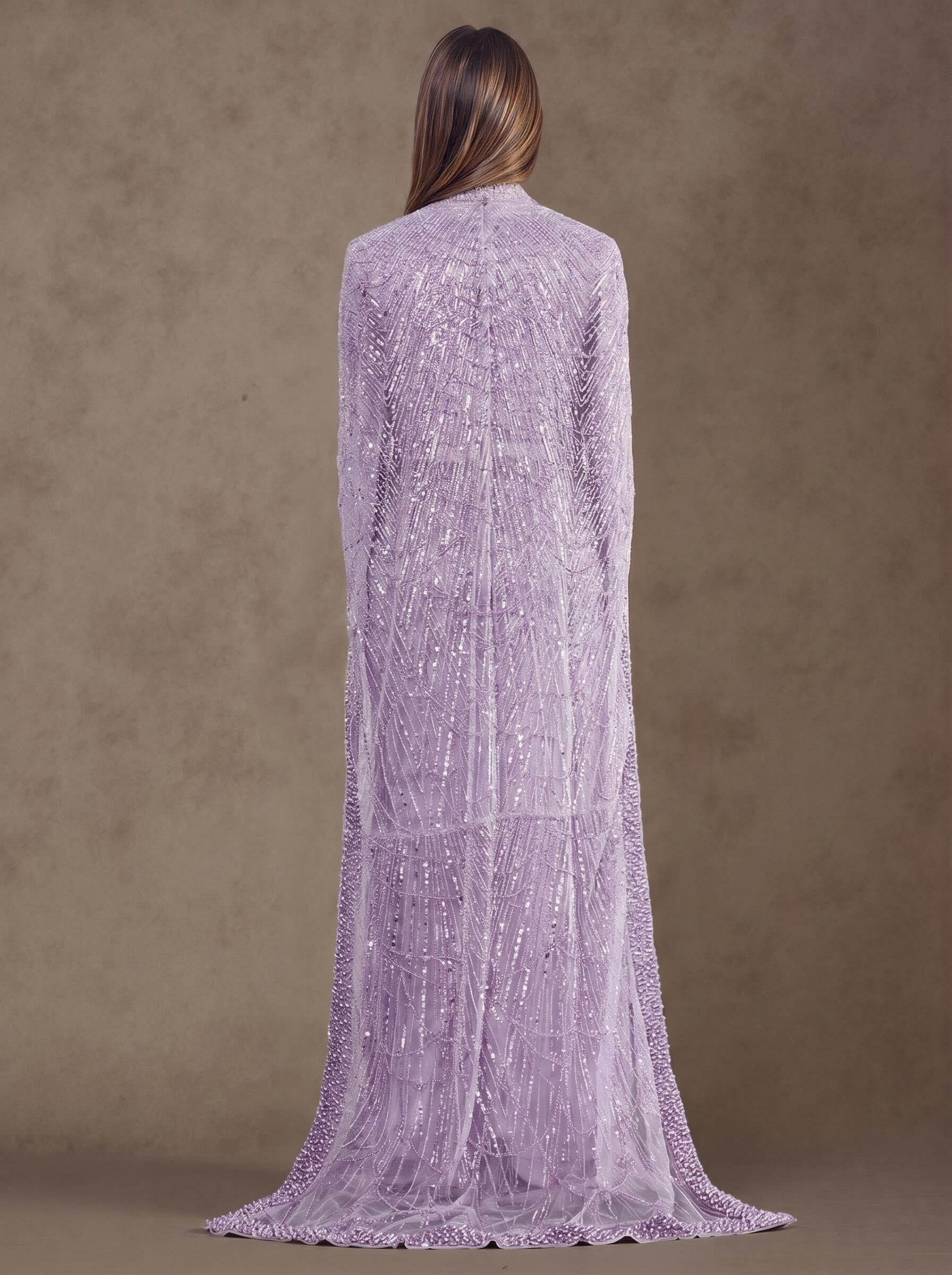 Sheath Column High Neck Long Sleeves Sweep Train Lace Satin Tulle Mother Of The Bride Dresses