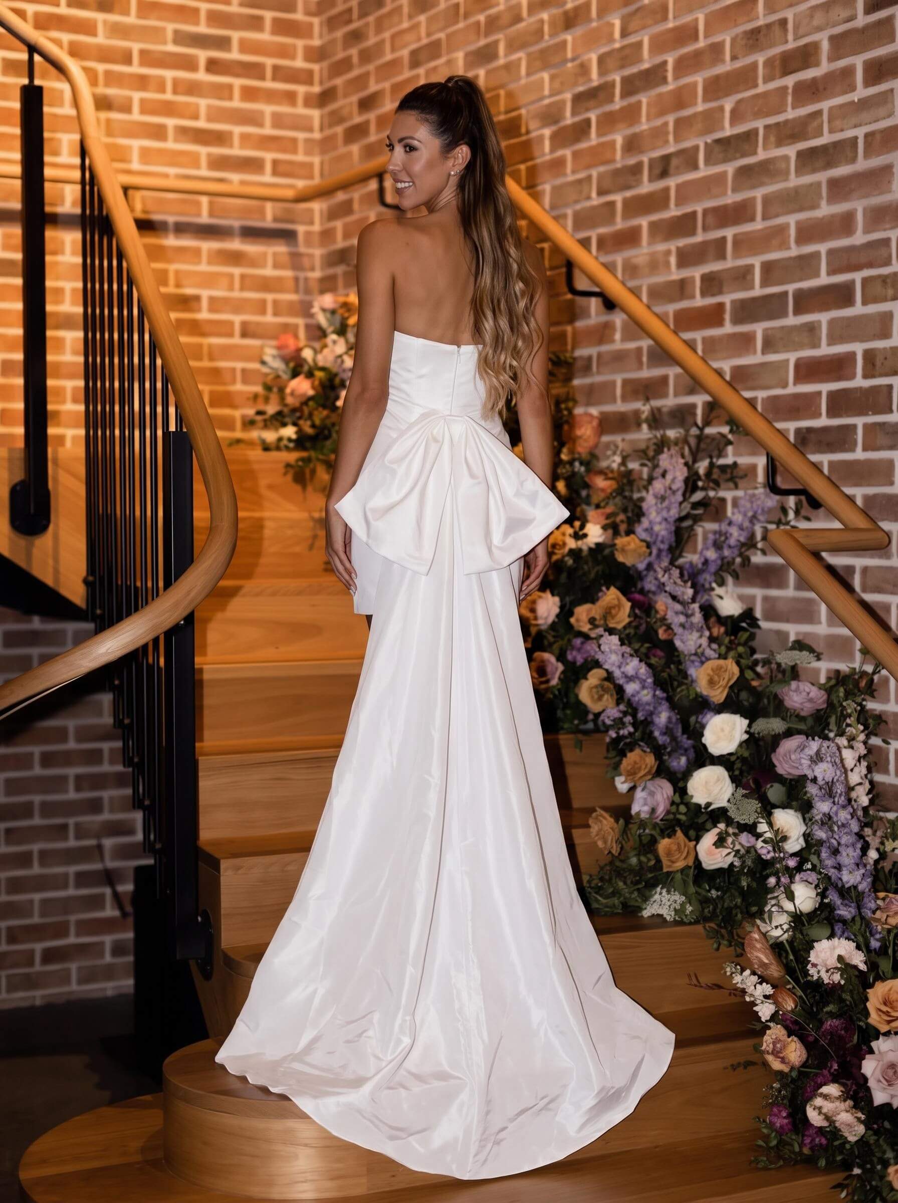Little White Short Strapless Wedding Dresses
