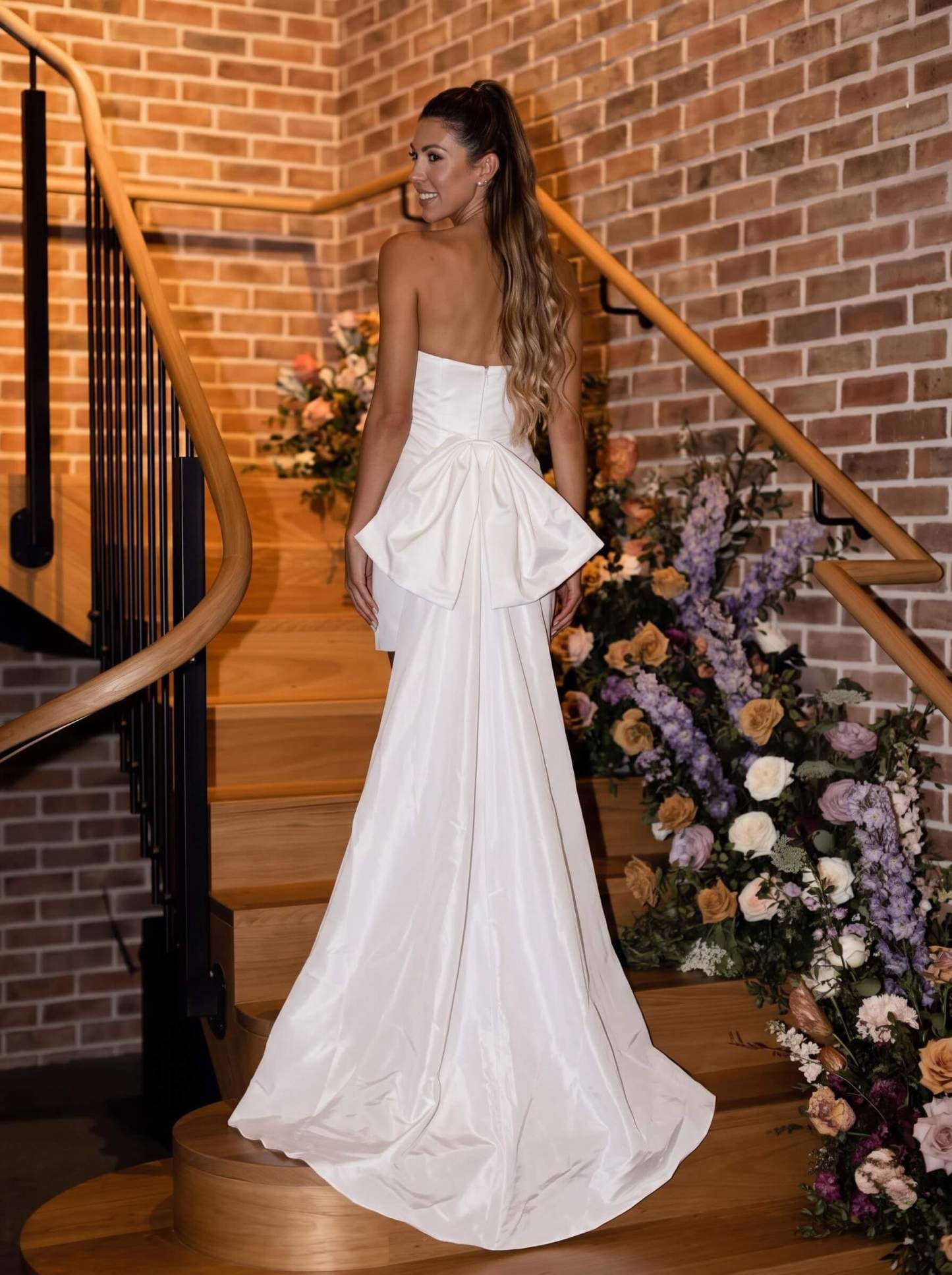 Little White Short Strapless Wedding Dresses