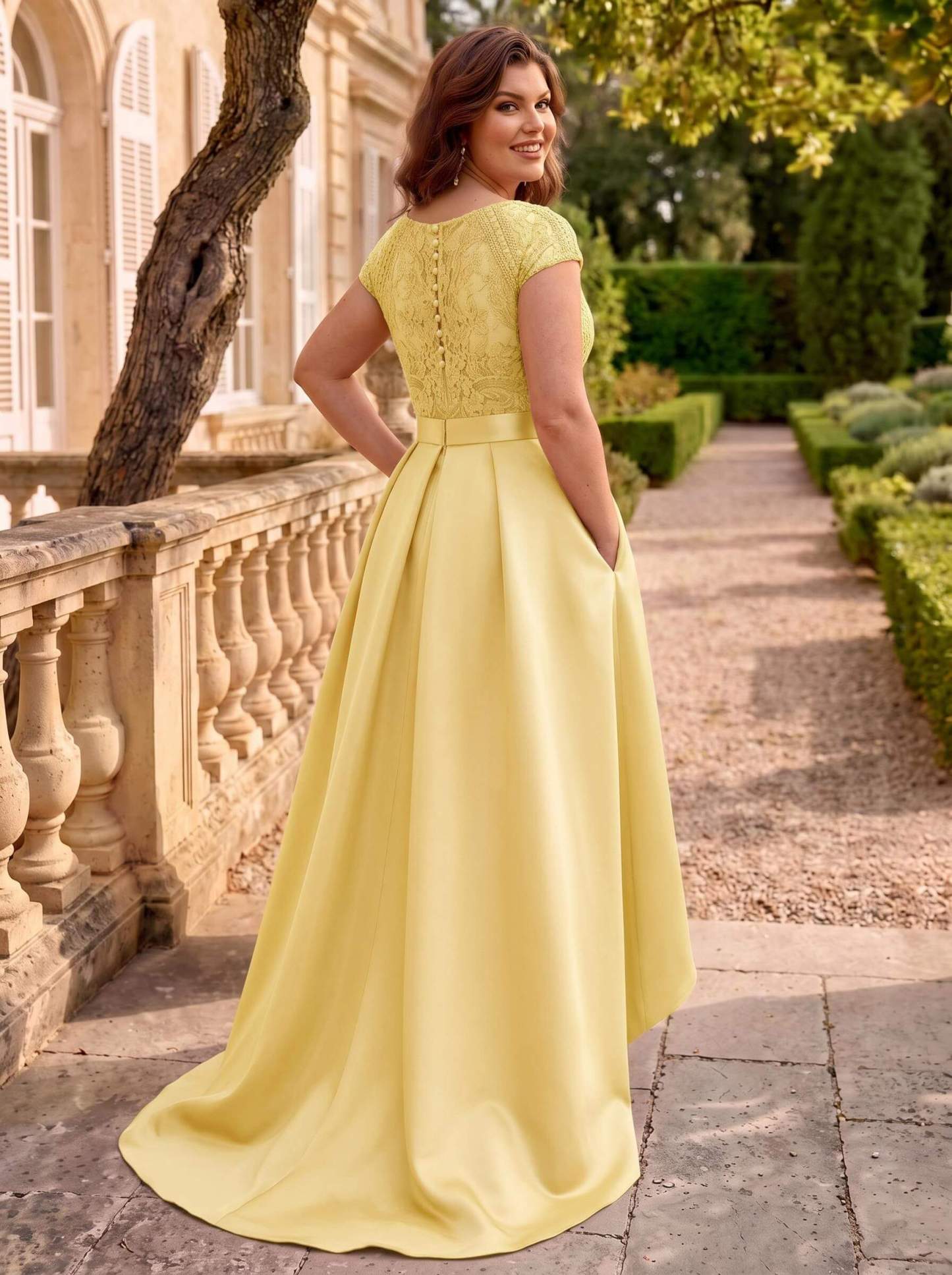Lace Elegant A-Line Mother Of The Bride Dresses With Beading Satin