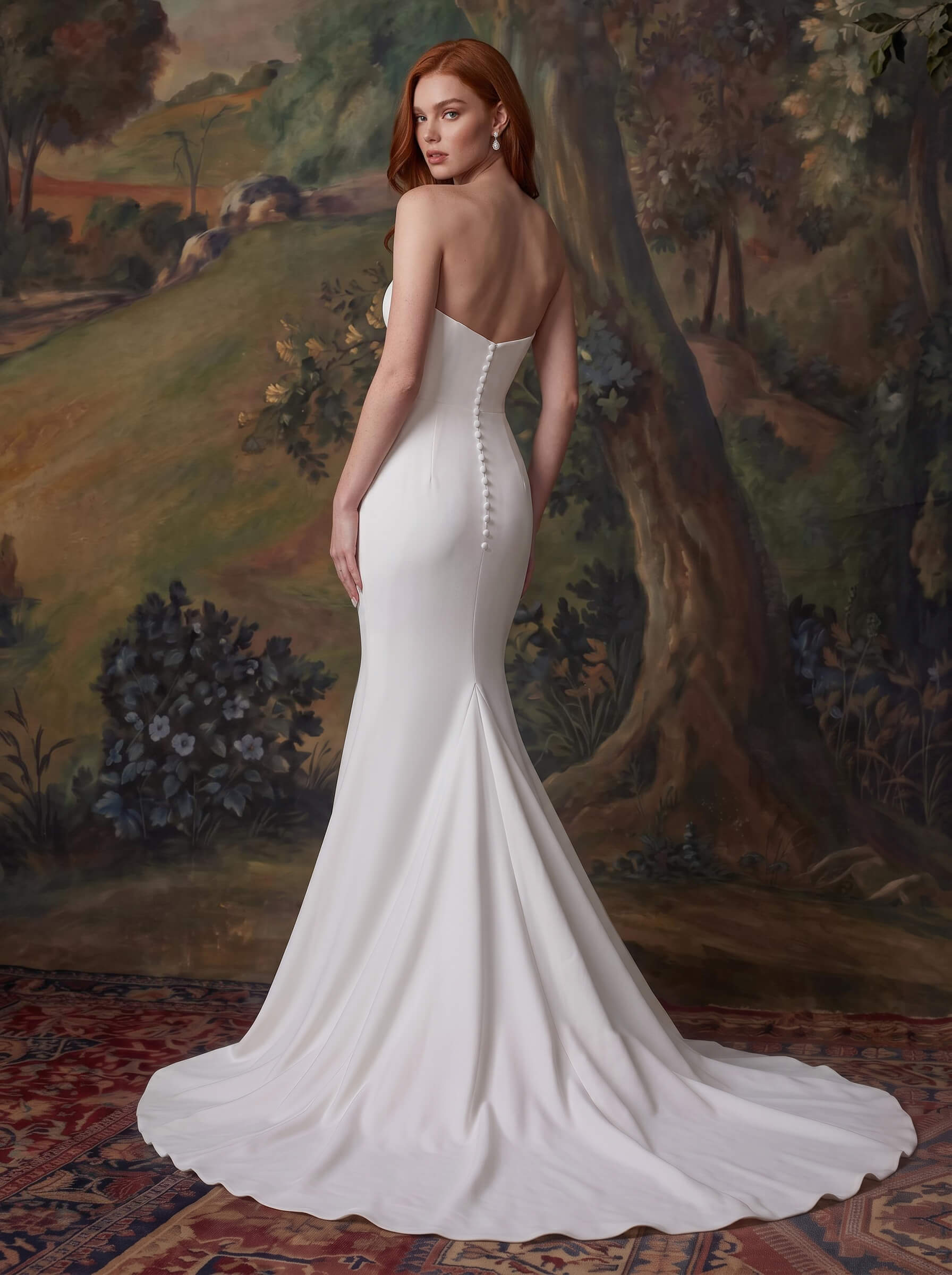 Modern Strapless Trumpet/Mermaid Wedding Dresses