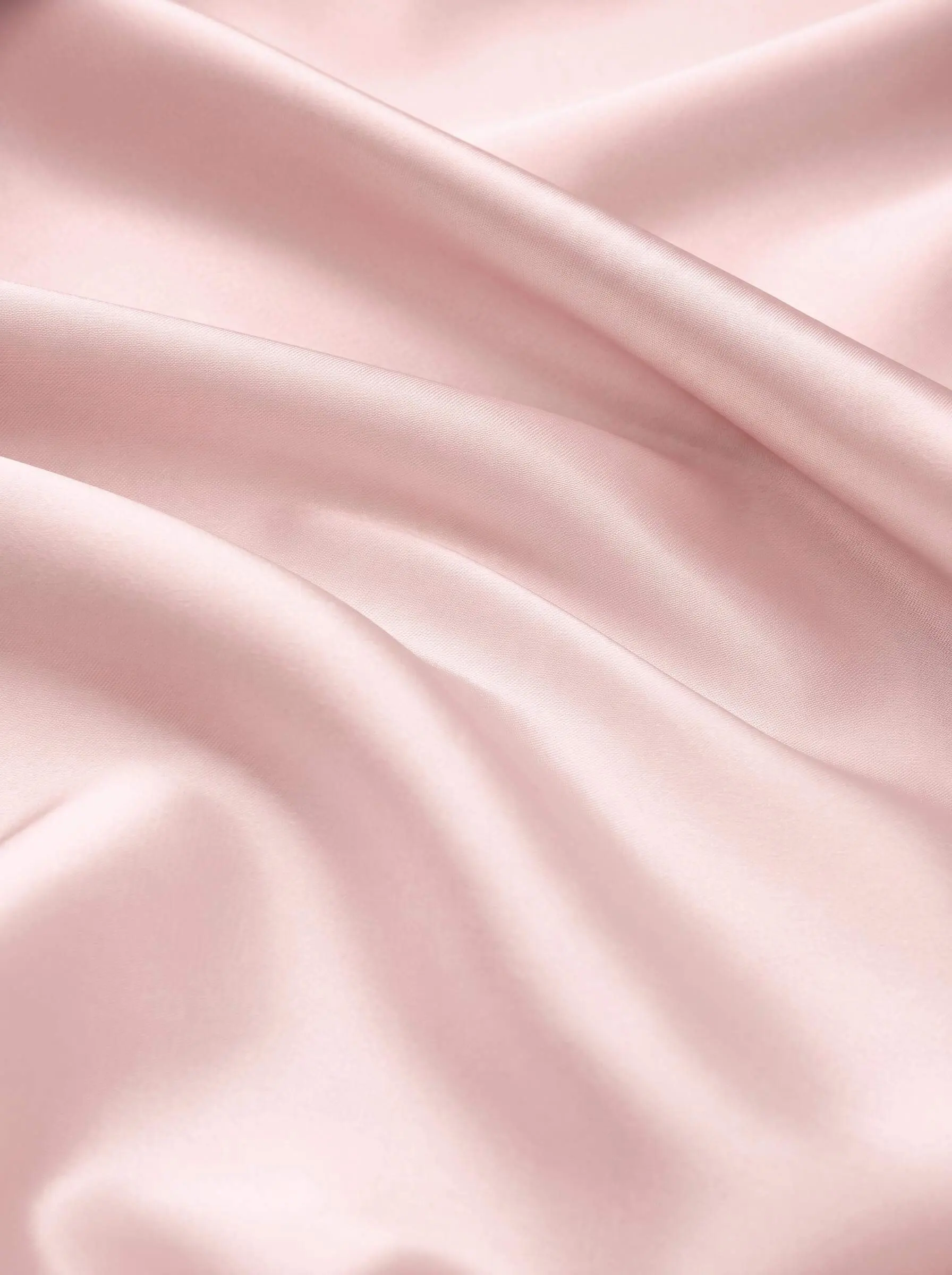 Blushing Pink Silk Like Satin Fabric By The 1/2 Yard