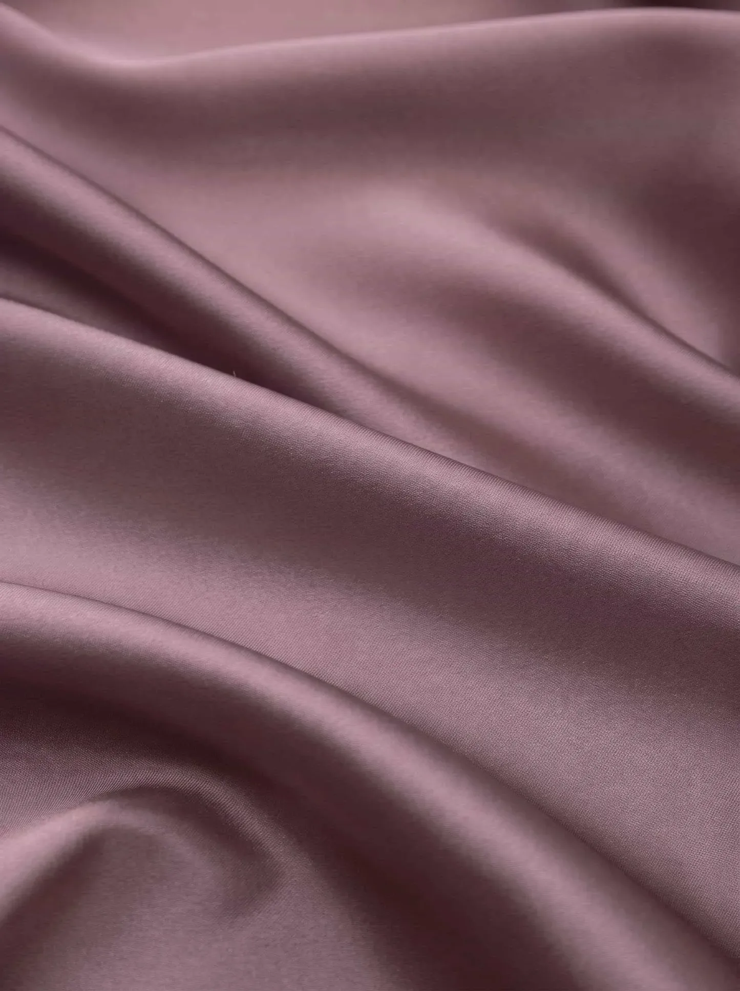 Vintage Mauve Silk Like Satin Fabric By The 1/2 Yard