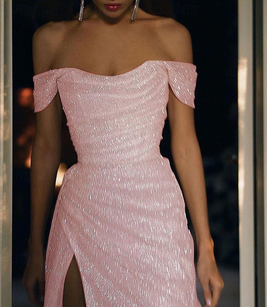 Mermaid Trumpet Sweep Brush Train Prom Dresses Evening Gown